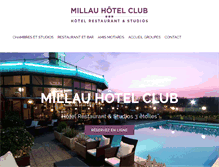 Tablet Screenshot of hotels-de-millau.com